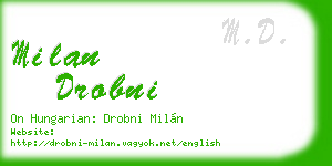 milan drobni business card