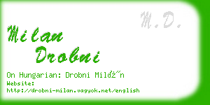 milan drobni business card